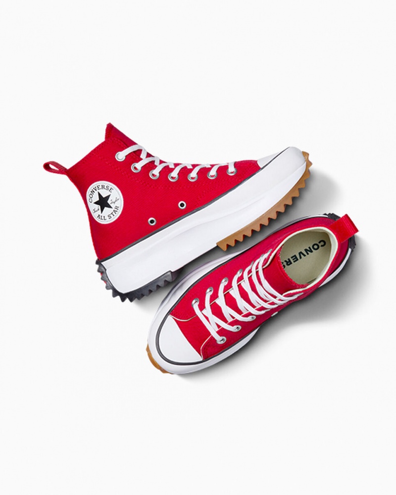 Converse Run Star Hike Plataforma Vermelhas Branco Pretas | 0158-OTWGN