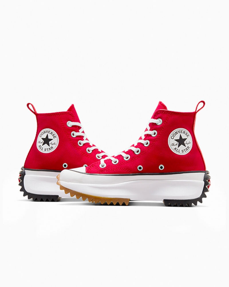 Converse Run Star Hike Plataforma Vermelhas Branco Pretas | 0158-OTWGN