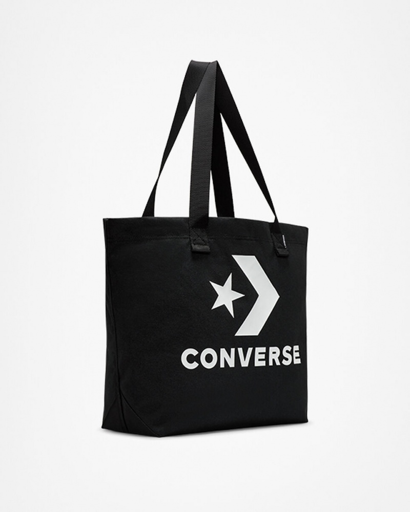 Converse Star Chevron Tote Pretas Branco | 7218-PDESK