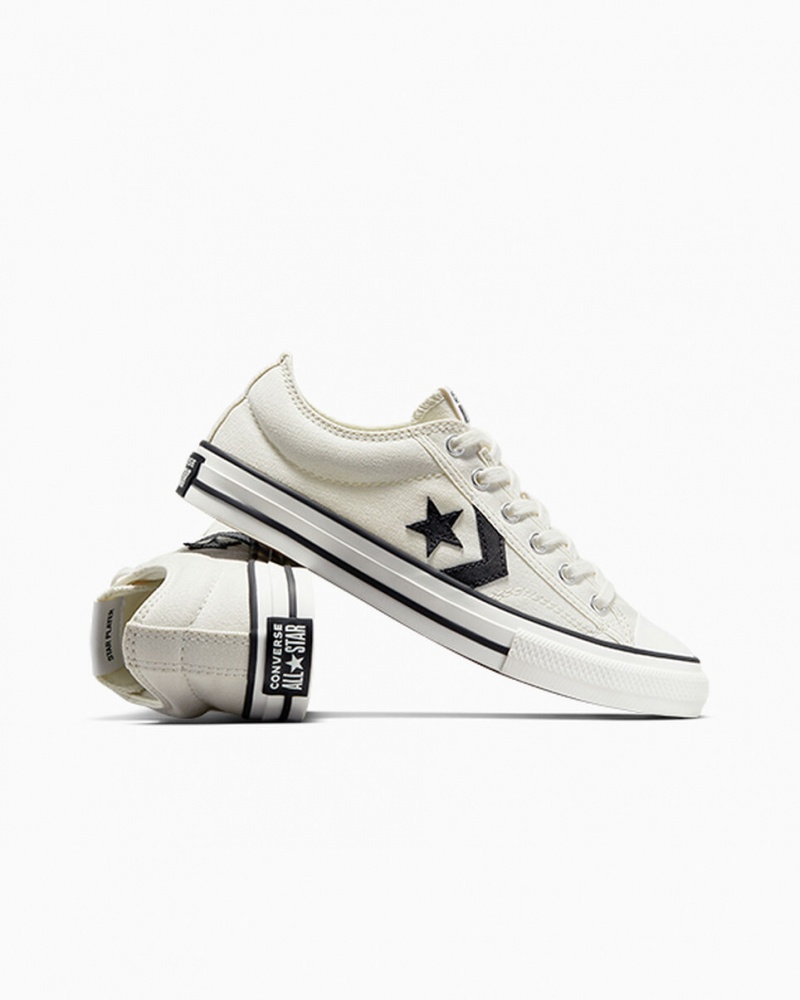 Converse Star Player 76 Branco Pretas | 0654-MJZRD