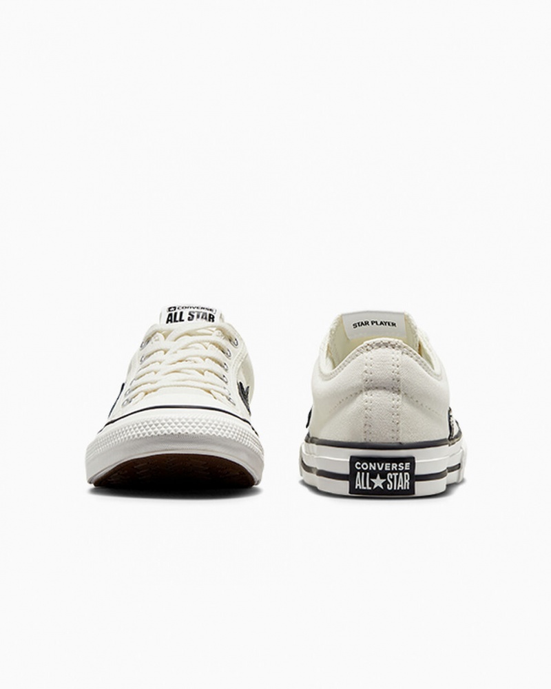 Converse Star Player 76 Branco Pretas | 0654-MJZRD