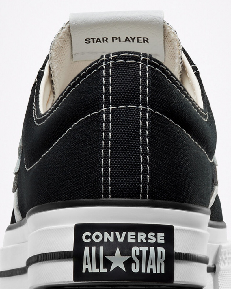 Converse Star Player 76 Pretas Branco Pretas | 5263-KZQUW