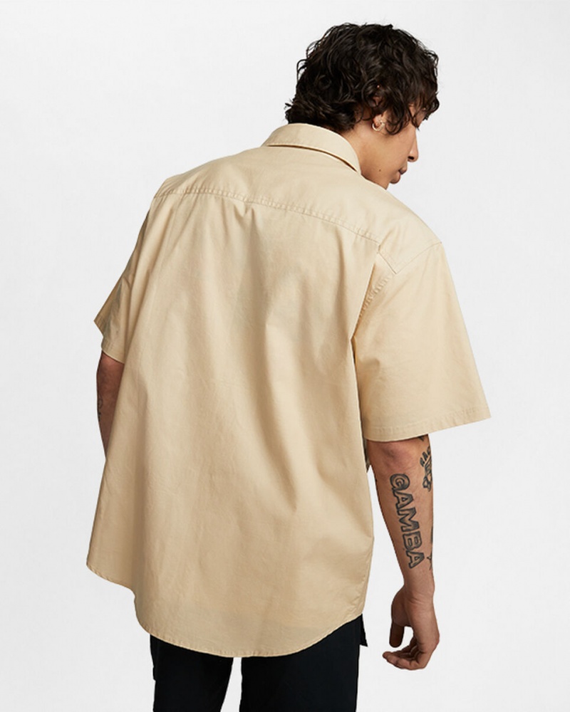 Converse Woven Cargo Shirt Oatmilk | 0731-RPWFS