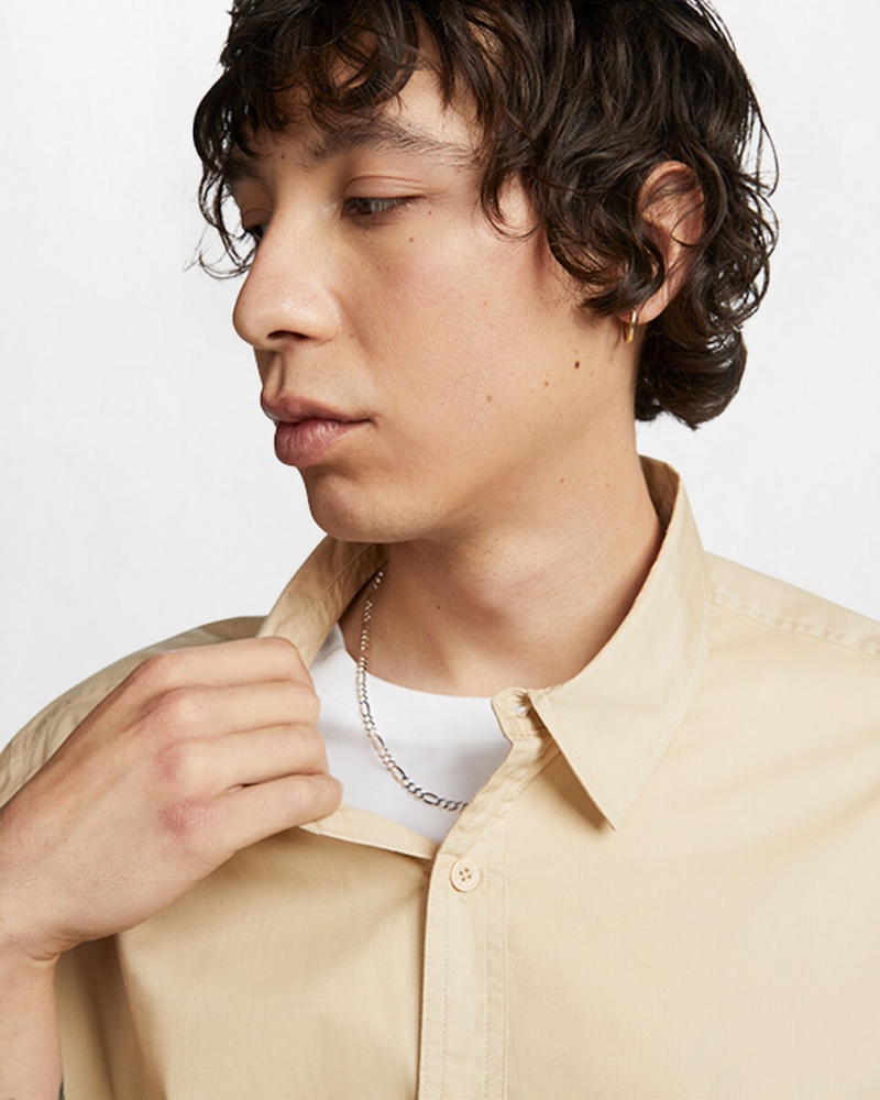 Converse Woven Cargo Shirt Oatmilk | 0731-RPWFS