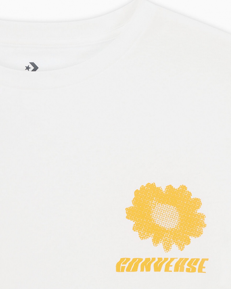 Converse ¡Mi Gente! Curta Sleeve T-Shirt Branco | 3026-MBNQA